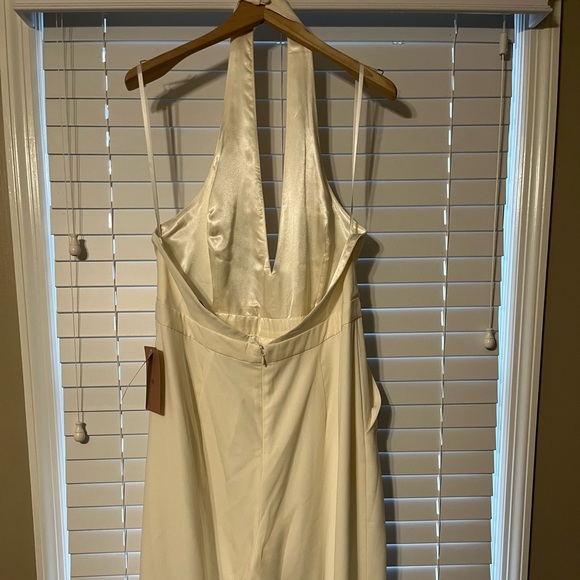 Bridal Ivory Halter Jumpsuit - Picture 6 of 7